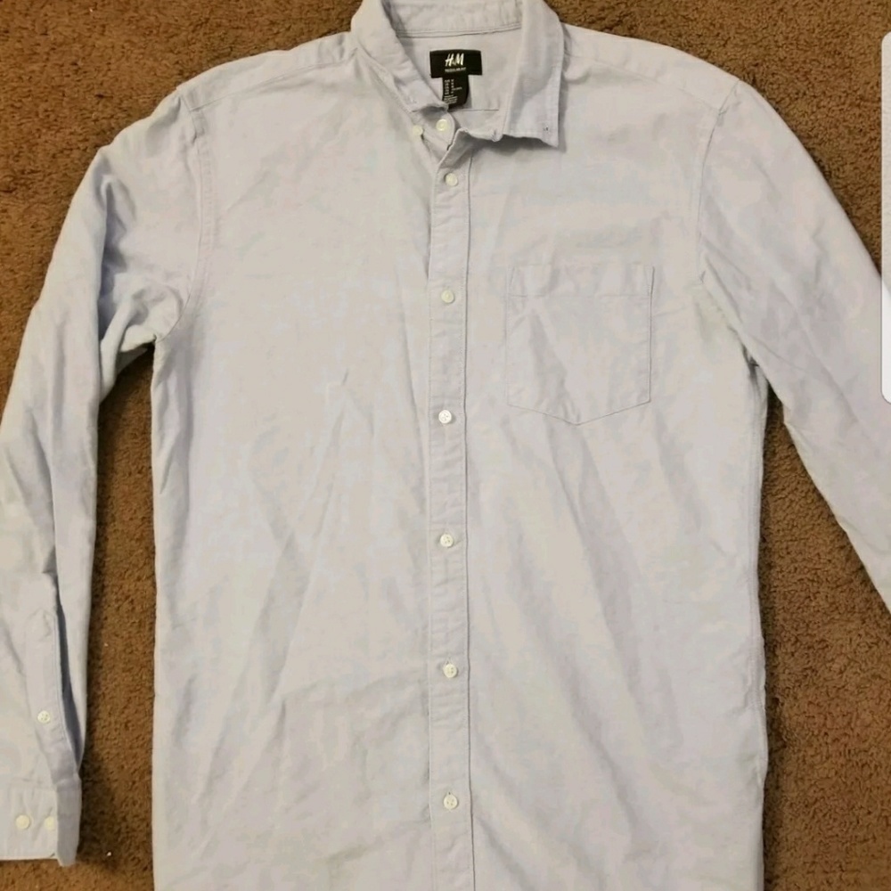 H&m medium button up mock jean